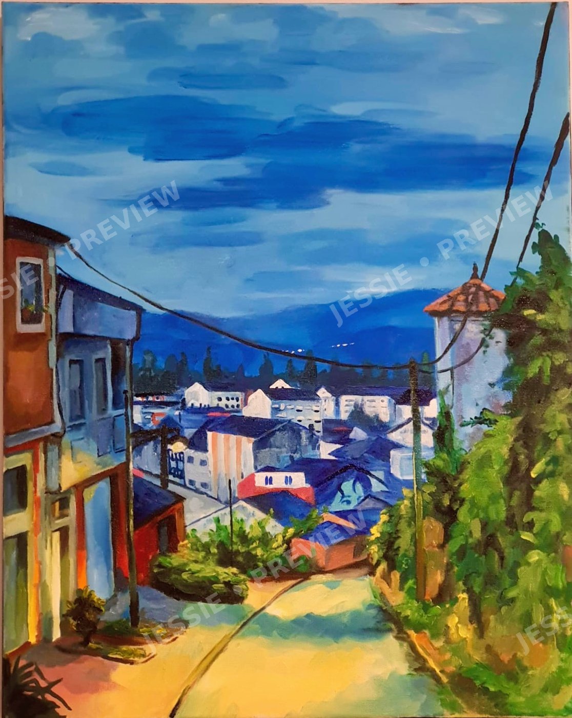 Blue Hour in Sarria — Print